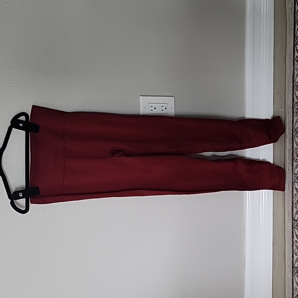 VICTORIA SECRET PINK ACTIVE RED SEAMLESS LEGGINGS XS/S